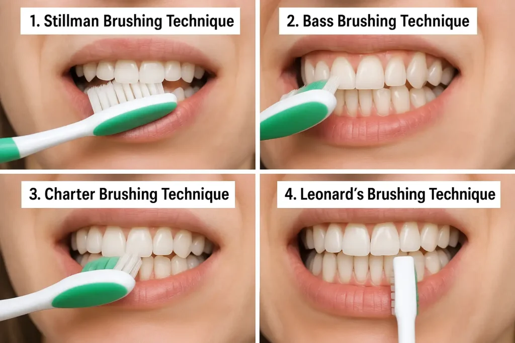 Brushing techniques types