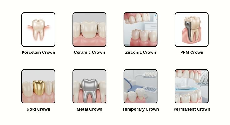 Types of crown